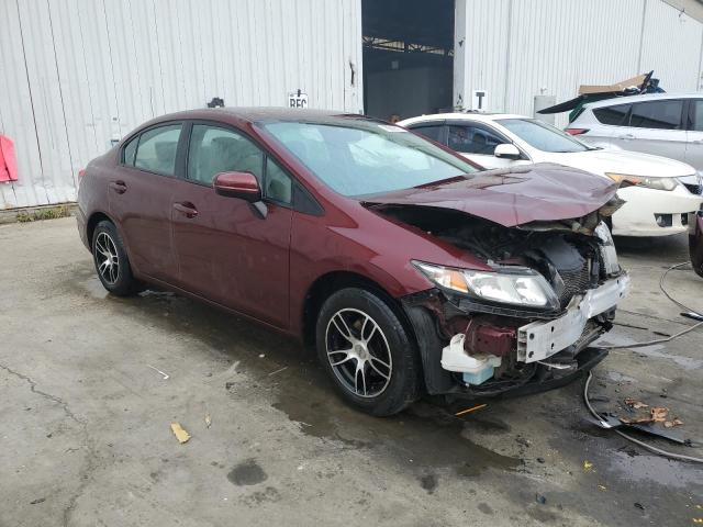 19XFB2F52EE219432 - 2014 HONDA CIVIC LX BURGUNDY photo 4