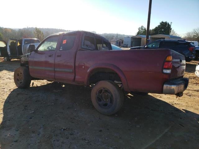 5TBRT3415YS028669 - 2000 TOYOTA TUNDRA ACCESS CAB წითელი ფოტო 2