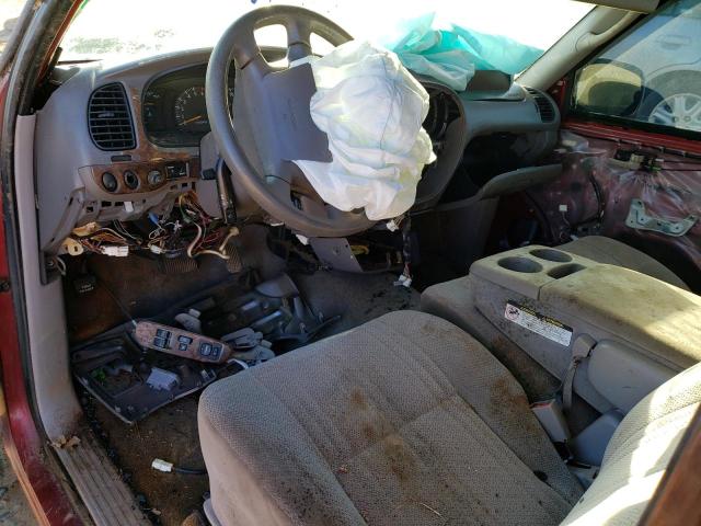 5TBRT3415YS028669 - 2000 TOYOTA TUNDRA ACCESS CAB წითელი ფოტო 8