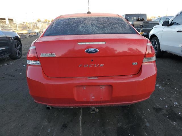 1FAHP33N28W293101 - 2008 FORD FOCUS SE RED photo 6