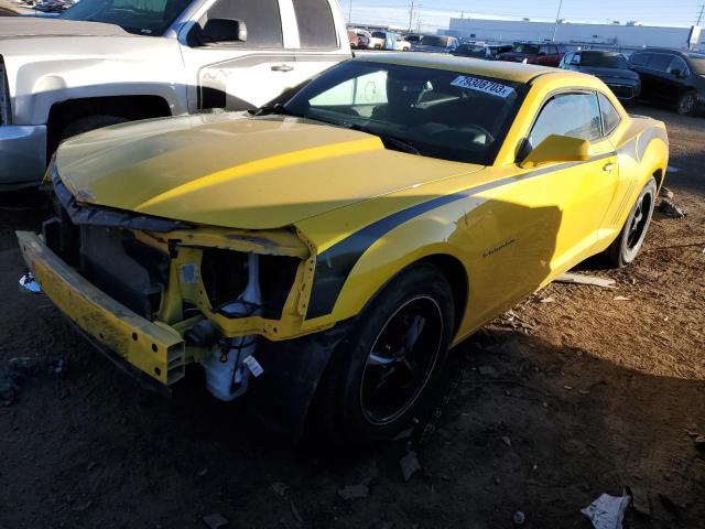 2G1FA1E34D9243704 - 2013 CHEVROLET CAMARO LS YELLOW photo 1