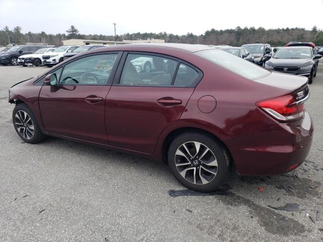 19XFB2F83DE235700 - 2013 HONDA CIVIC EX MAROON photo 2