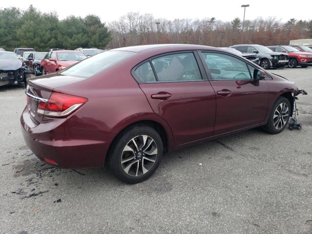 19XFB2F83DE235700 - 2013 HONDA CIVIC EX MAROON photo 3