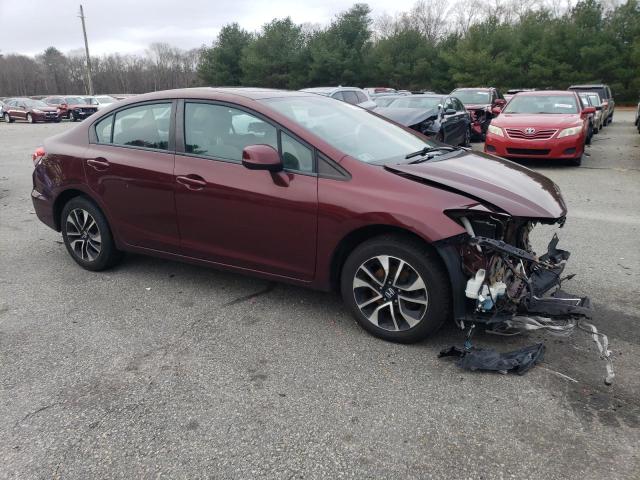 19XFB2F83DE235700 - 2013 HONDA CIVIC EX MAROON photo 4