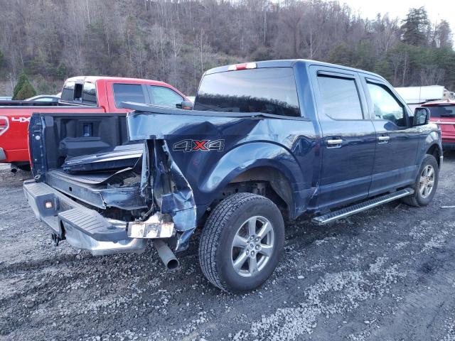 1FTEW1E51KFB14426 - 2019 FORD F150 SUPERCREW BLUE photo 3