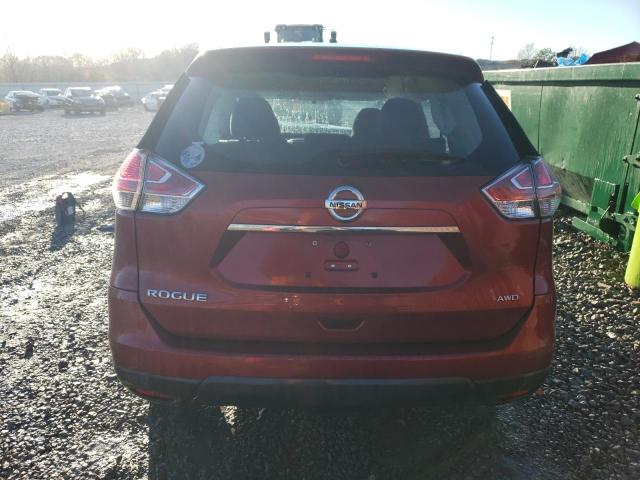 KNMAT2MV6FP513377 - 2015 NISSAN ROGUE S RED photo 6