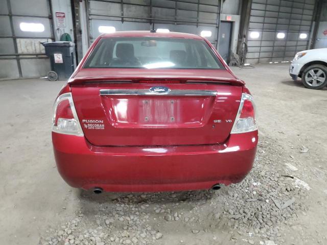 3FAHP08197R246296 - 2007 FORD FUSION SEL RED photo 6