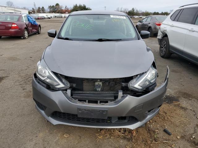 3N1AB7AP6KY381383 - 2019 NISSAN SENTRA S GRAY photo 5