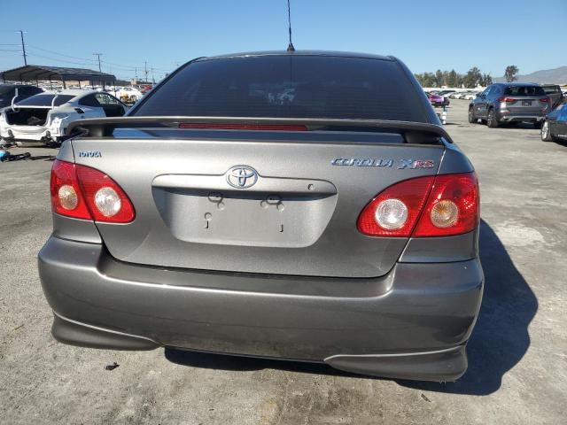 2T1BY30E46C550329 - 2006 TOYOTA COROLLA XRS GRAY photo 6