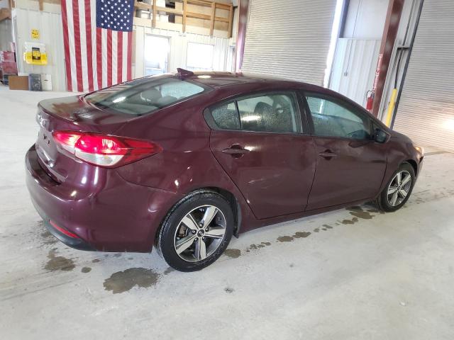 3KPFL4A74JE233506 - 2018 KIA FORTE LX BURGUNDY photo 3