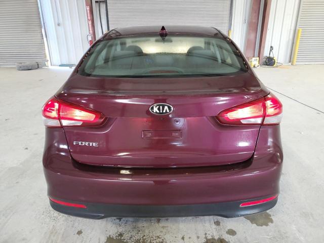 3KPFL4A74JE233506 - 2018 KIA FORTE LX BURGUNDY photo 6