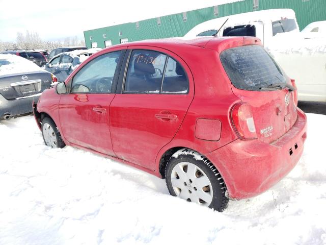 3N1CK3CP3FL231328 - 2015 NISSAN MICRA RED photo 2