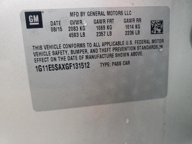 1G11E5SAXGF131512 - 2016 CHEVROLET MALIBU LIM LTZ SILVER photo 12