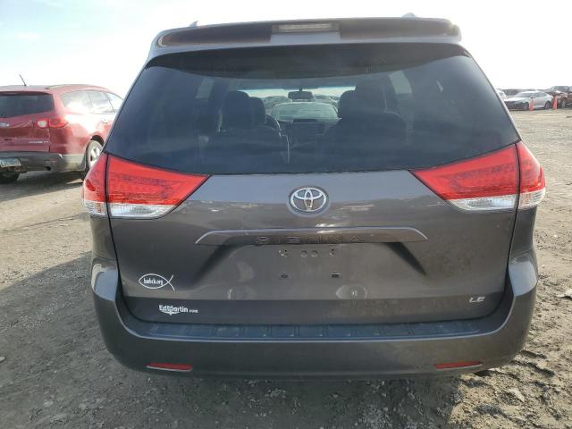 5TDKK3DC7BS163849 - 2011 TOYOTA SIENNA LE CHARCOAL photo 6