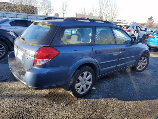 4S4BP61C186352136 - 2008 SUBARU OUTBACK 2.5I BLUE photo 3