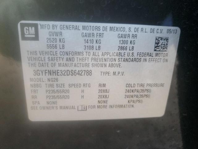 3GYFNHE32DS642788 - 2013 CADILLAC SRX PERFORMANCE COLLECTION Қара фото 14