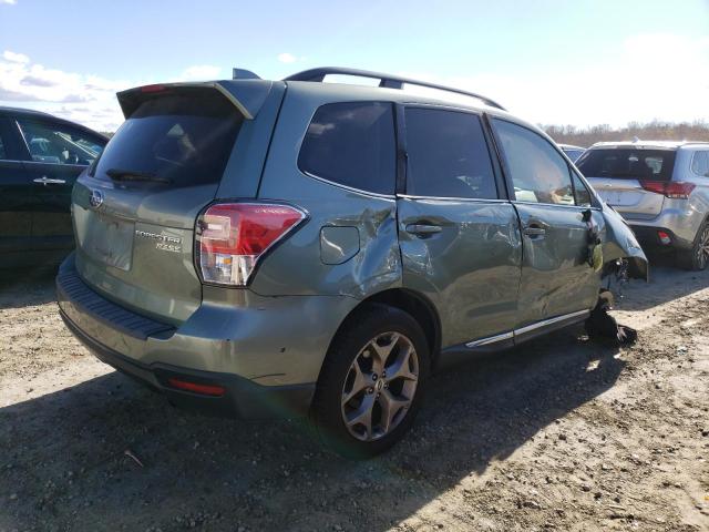 JF2SJATCXHH414578 - 2017 SUBARU FORESTER 2.5I TOURING GREEN photo 3