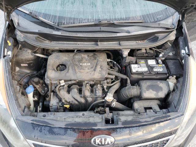 KNADN5A38G6686205 - 2016 KIA RIO EX BLACK photo 11