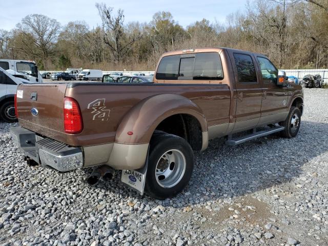 1FT8W3DT5BEB98944 - 2011 FORD F350 SUPER DUTY BROWN photo 4