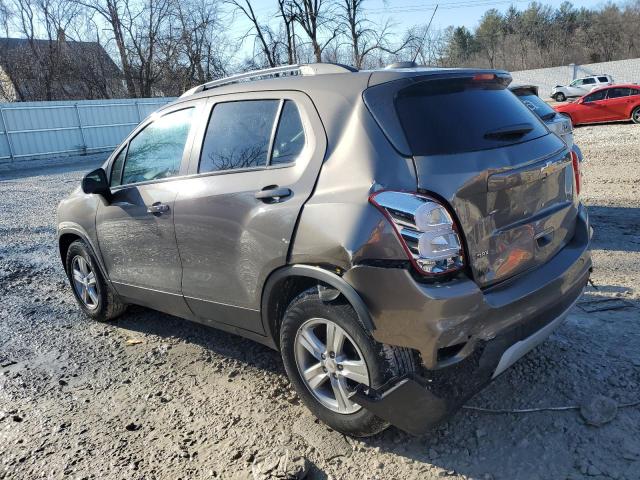 KL7CJLSB0MB314507 - 2021 CHEVROLET TRAX 1LT BROWN photo 2