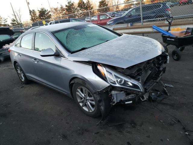 5NPE24AF5HH539593 - 2017 HYUNDAI SONATA SE GRAY photo 4