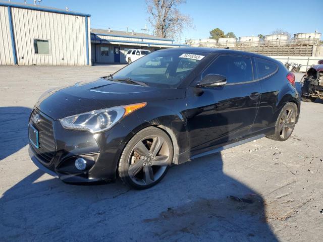 KMHTC6AEXDU123641 - 2013 HYUNDAI VELOSTER TURBO BLACK photo 1