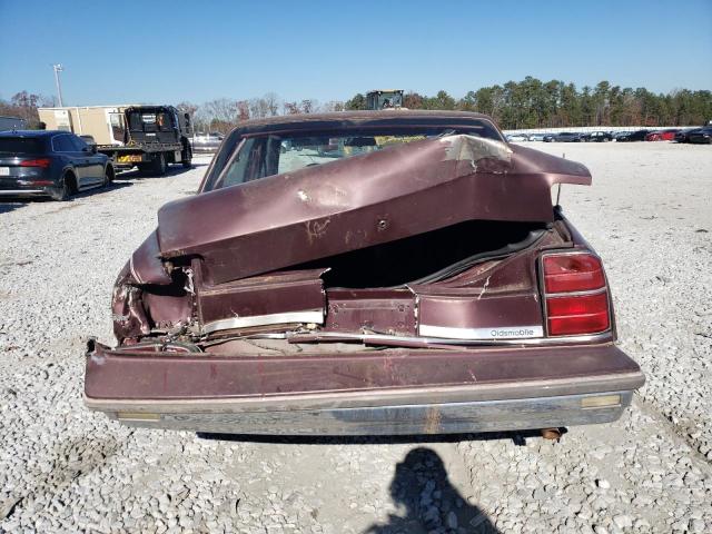 1G3HY51C6KW337855 - 1989 OLDSMOBILE DELTA ROYALE BROUGHAM BURGUNDY photo 6