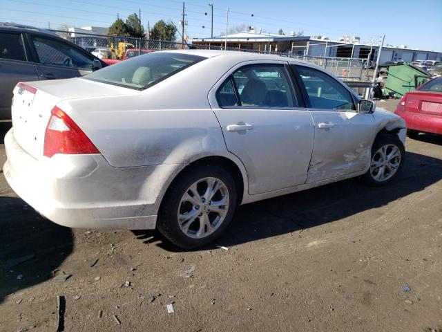 3FAHP0HA7CR263074 - 2012 FORD FUSION SE WHITE photo 3