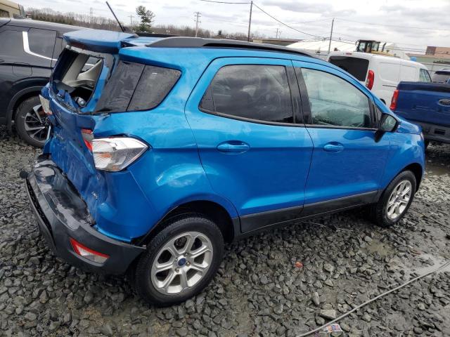 MAJ6S3GL6KC301367 - 2019 FORD ECOSPORT SE BLUE photo 3