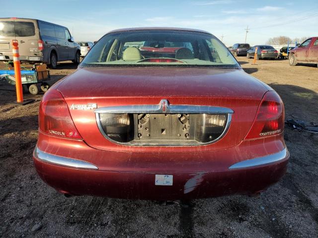 1LNHM97V1YY868885 - 2000 LINCOLN CONTINENTA RED photo 6