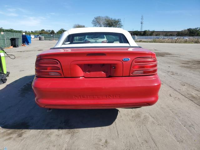 1FALP4447SF275920 - 1995 FORD MUSTANG RED photo 6