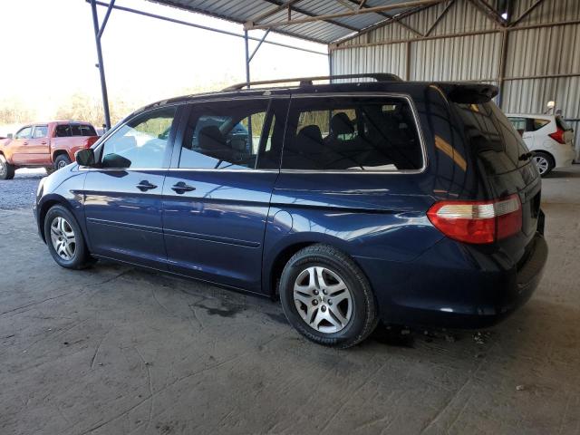 5FNRL38465B012895 - 2005 HONDA ODYSSEY EX BLUE photo 2