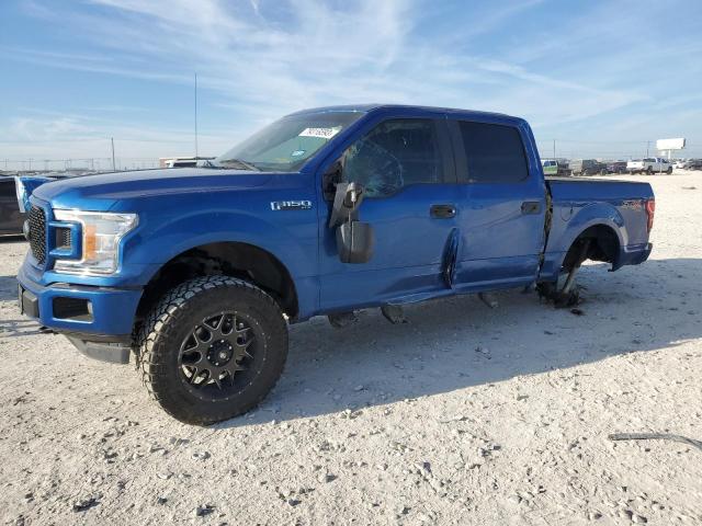 1FTEW1EP2JKF02658 - 2018 FORD F150 SUPERCREW BLUE photo 1