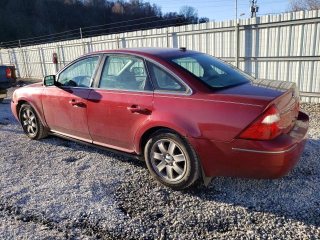 1FAHP24127G156285 - 2007 FORD FIVE HUNDR SEL RED photo 2