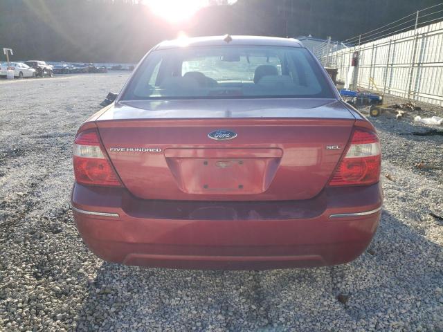 1FAHP24127G156285 - 2007 FORD FIVE HUNDR SEL RED photo 6