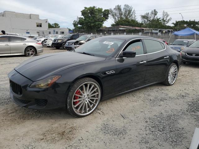 ZAM56RRA6E1122850 - 2014 MASERATI QUATTROPOR S BLACK photo 1