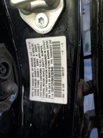 19XFC2F88KE202640 - 2019 HONDA CIVIC SPORT 黑色 照片 13