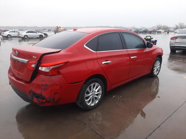 3N1AB7AP3JY252869 - 2018 NISSAN SENTRA S RED photo 3