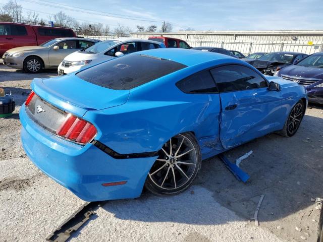 1FA6P8TH4H5286607 - 2017 FORD MUSTANG BLUE photo 3