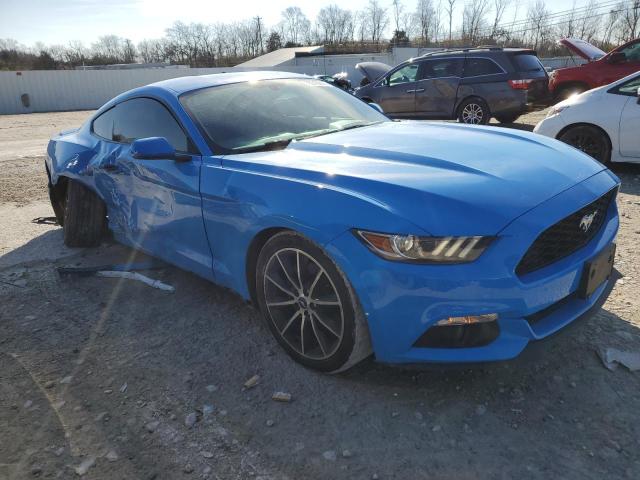 1FA6P8TH4H5286607 - 2017 FORD MUSTANG BLUE photo 4