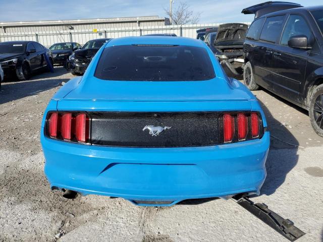 1FA6P8TH4H5286607 - 2017 FORD MUSTANG BLUE photo 6