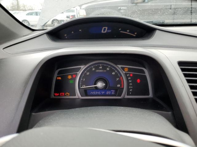 2HGFG12988H530197 - 2008 HONDA CIVIC EXL ნაცრისფერი ფოტო 9