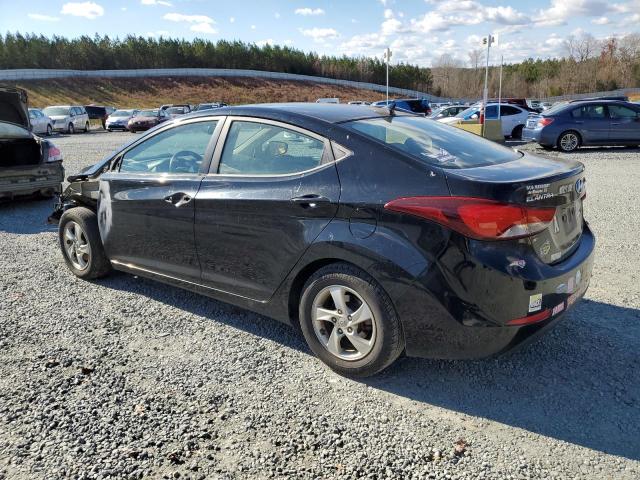 KMHDH4AE0FU263274 - 2015 HYUNDAI ELANTRA SE BLACK photo 2