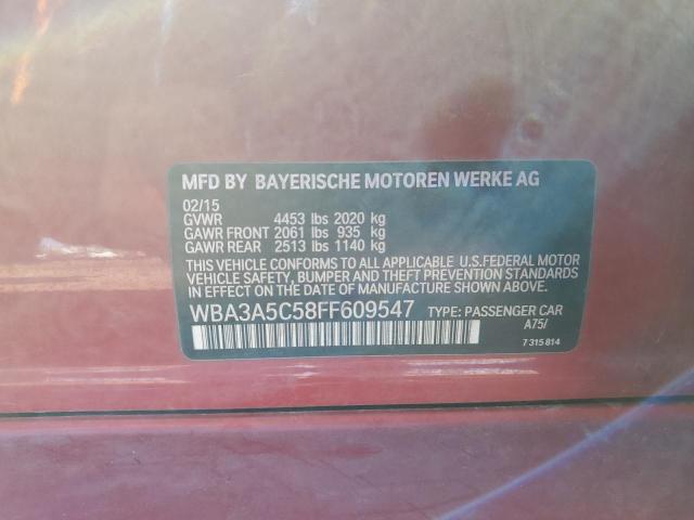 WBA3A5C58FF609547 - 2015 BMW 328 I RED photo 12