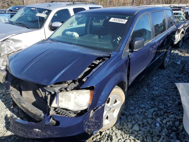 2C4RDGBG1DR567036 - 2013 DODGE GRAND CARA SE BLUE photo 1