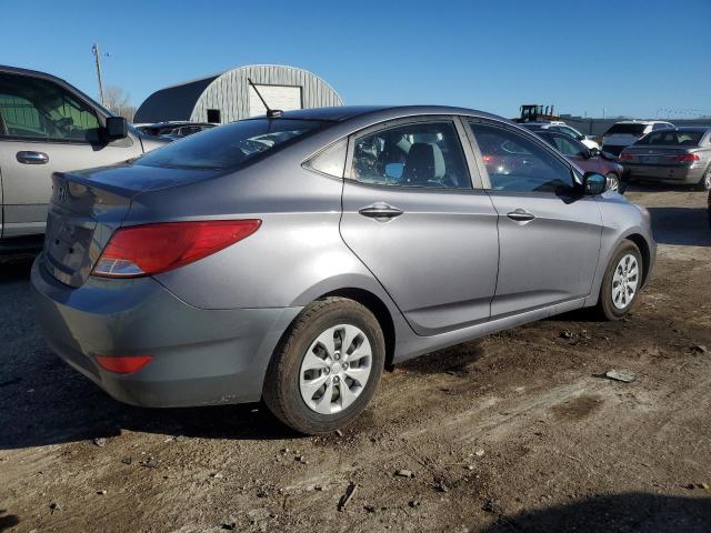 KMHCT4AE2GU013725 - 2016 HYUNDAI ACCENT SE SILVER photo 3