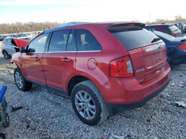 2FMDK4KC2CBA75890 - 2012 FORD EDGE LIMITED RED photo 2