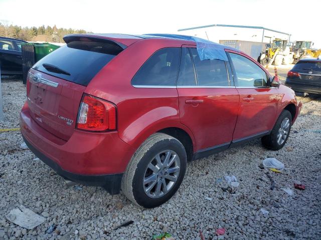 2FMDK4KC2CBA75890 - 2012 FORD EDGE LIMITED RED photo 3