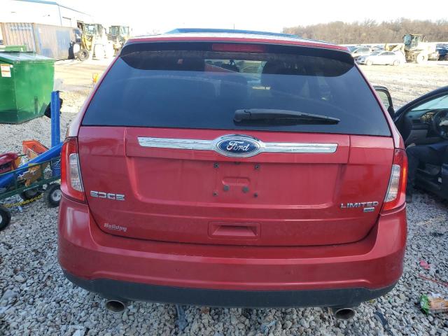 2FMDK4KC2CBA75890 - 2012 FORD EDGE LIMITED RED photo 6