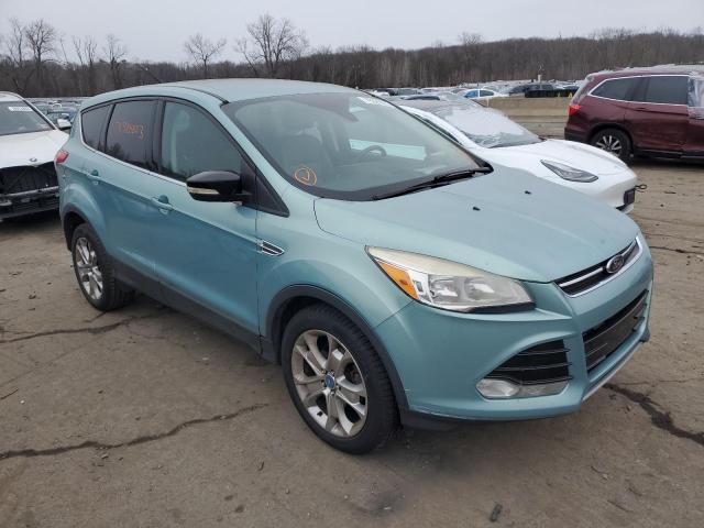 1FMCU0HX5DUA88475 - 2013 FORD ESCAPE SEL TURQUOISE photo 4